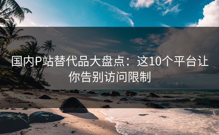 国内P站替代品大盘点：这10个平台让你告别访问限制  第1张